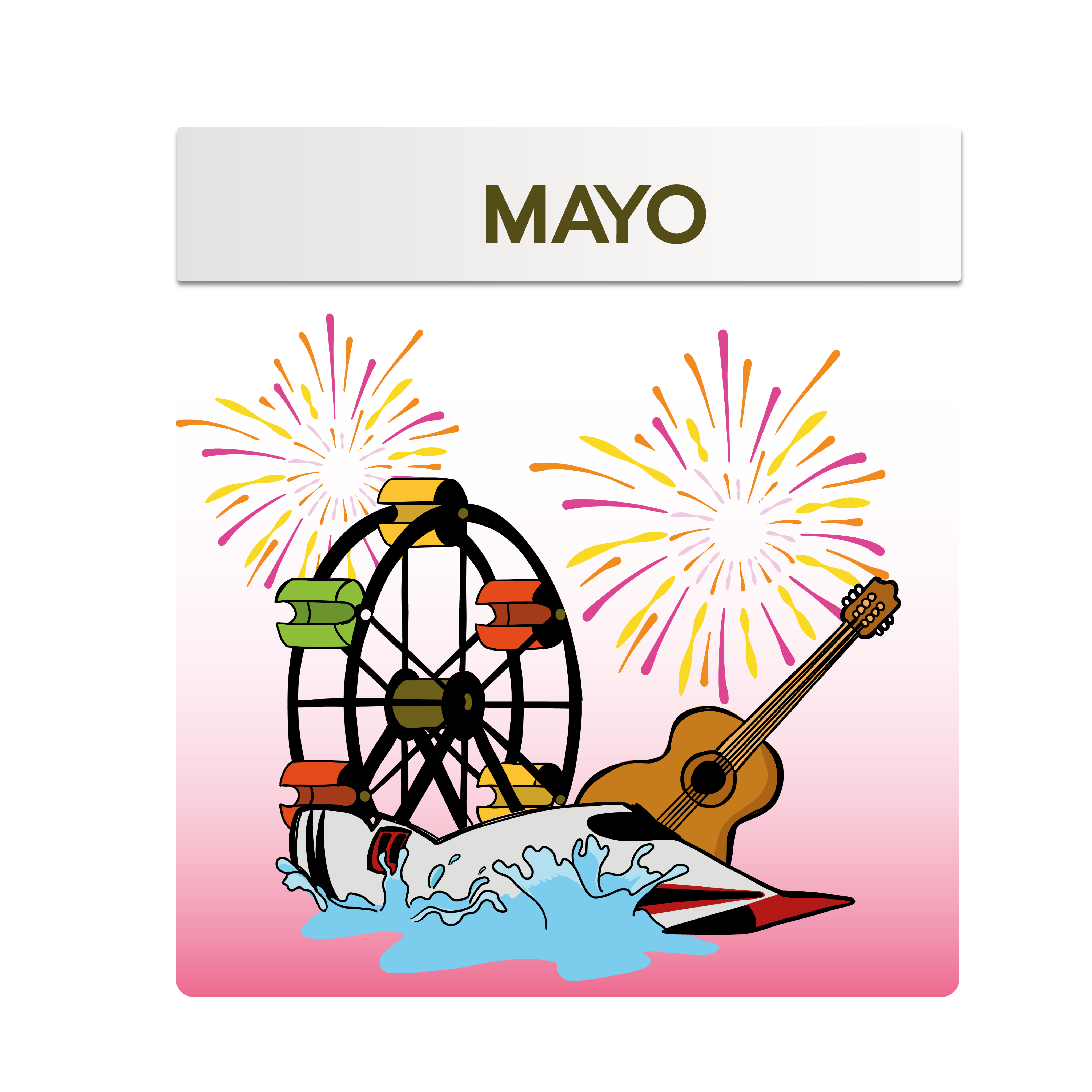 Ilustración de las Fiestas de mayo