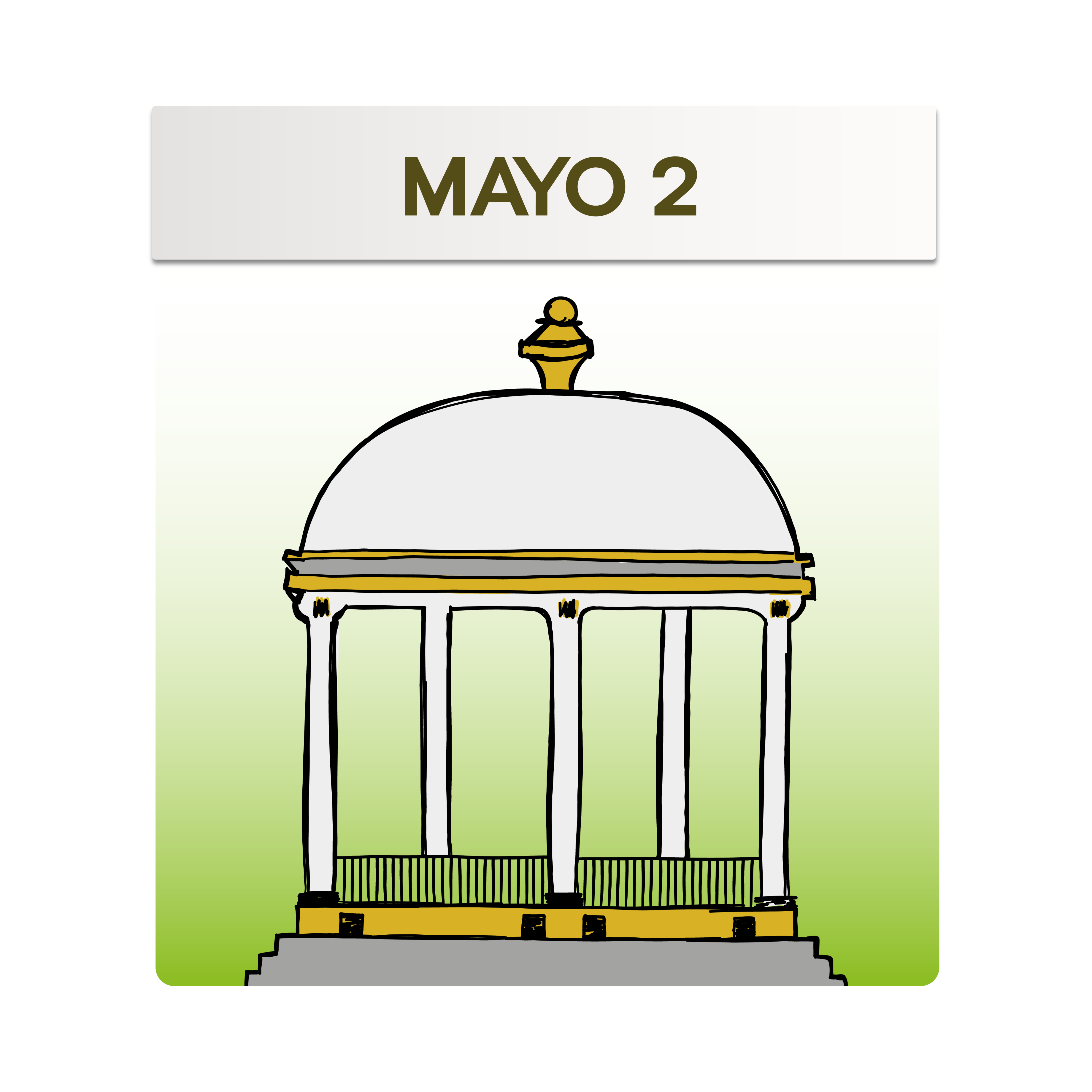 Ilustración del kiosco de la Fundación de Altamira